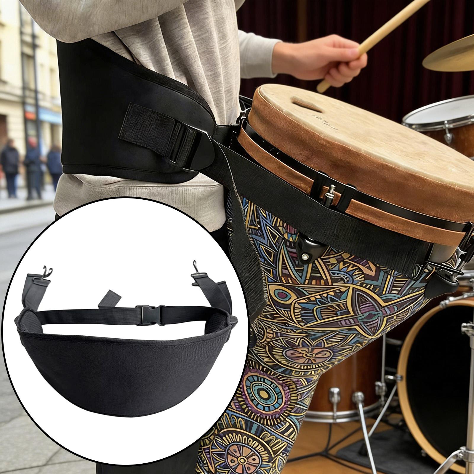 Musical Instrument Djembe - Alça de cintura djembe, tamborim portátil,