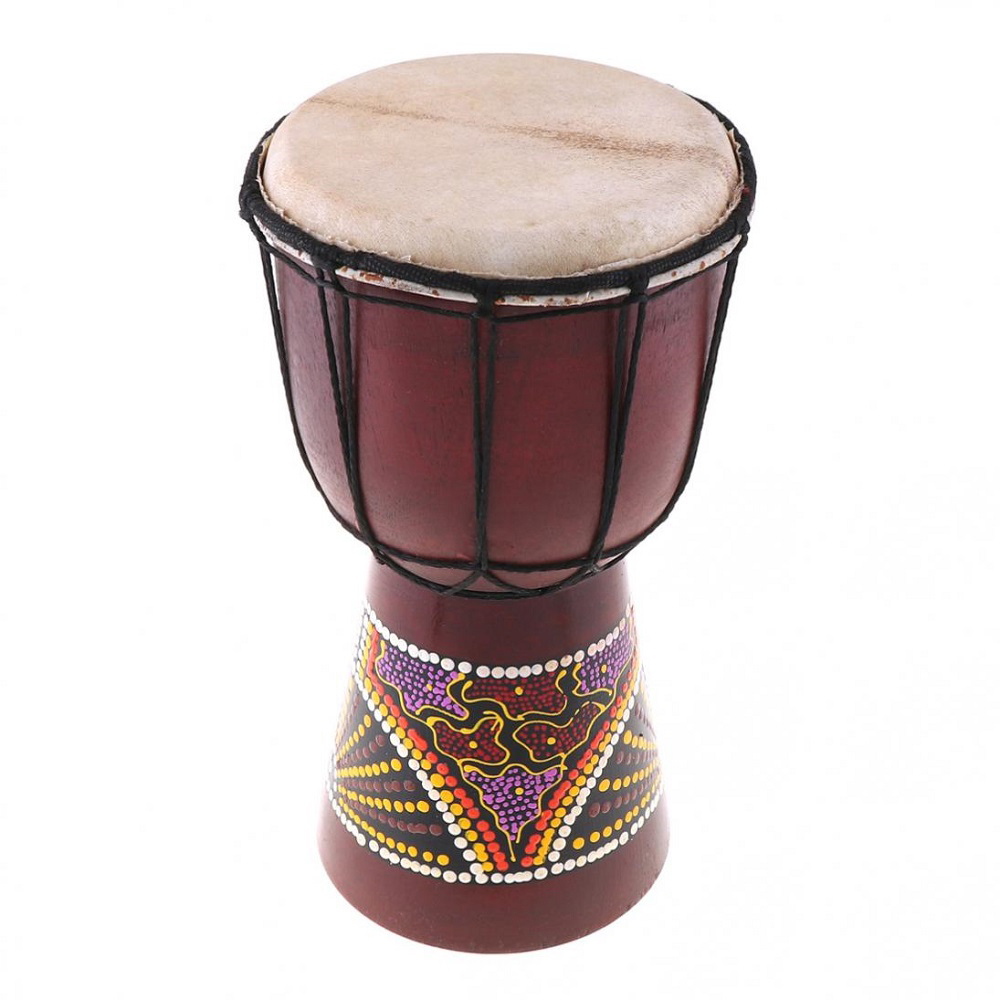 Musical Instrument Djembe - Tambor africano esculpido à mão para