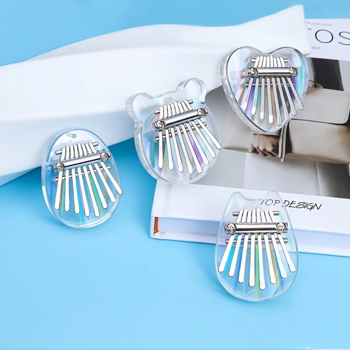 Musical Instrument Sounds - Miwayer 8 teclas mini kalimba arco-íris