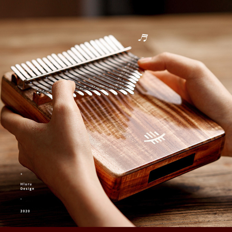 Musical Instrument Sounds - Hluru-Piano completo de madeira maciça Kalimba