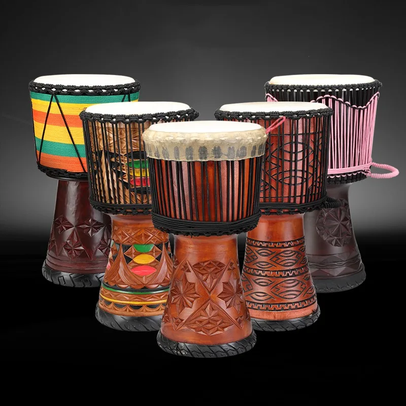 Musical Instrument Djembe - 12 Polegada djembe mogno tambor africano