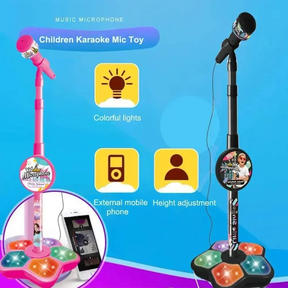 Song With Musical Instrument - Crianças microfone com suporte karaoke música