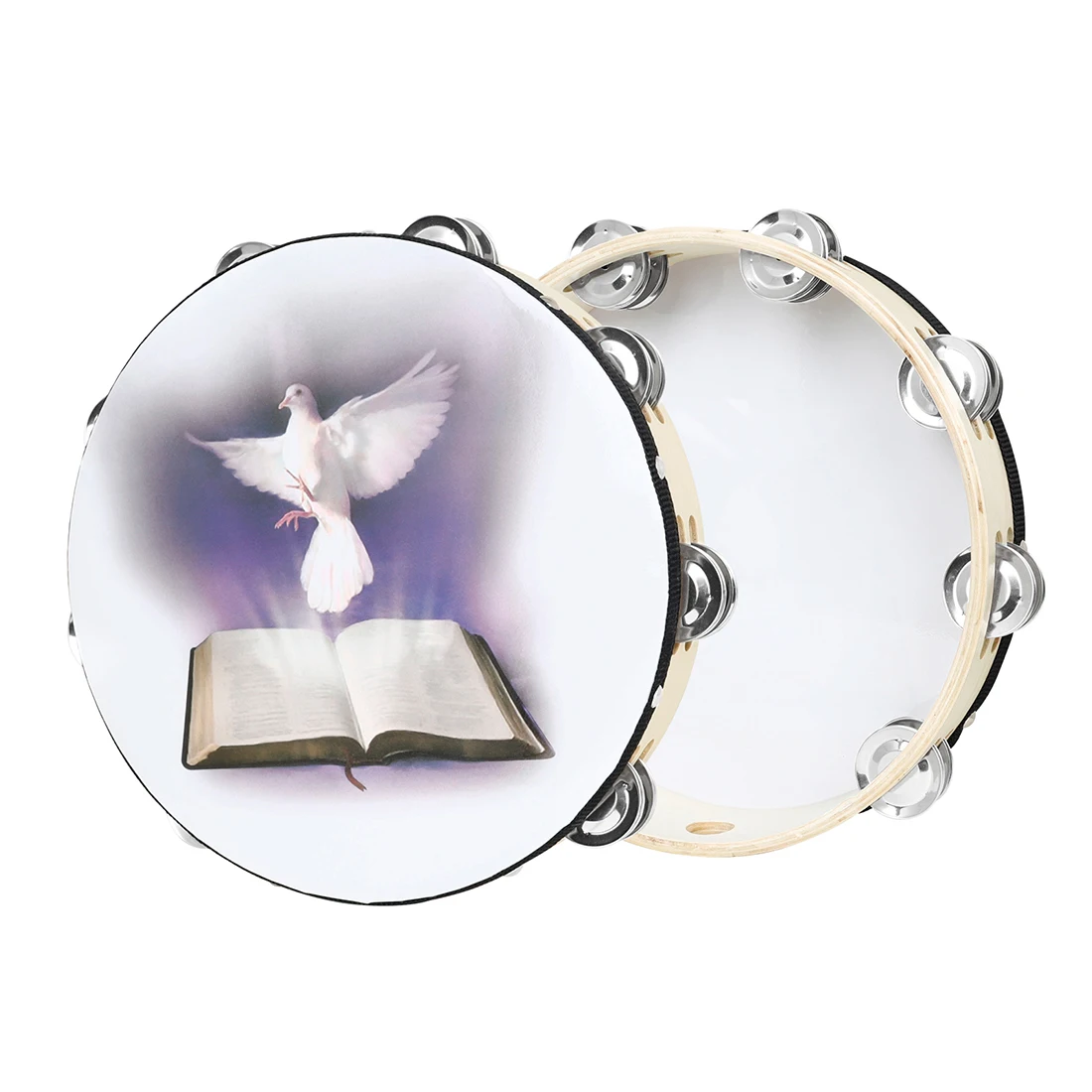 Tambourine Hand Drum - M MBAT Pandeiro de 10 polegadas