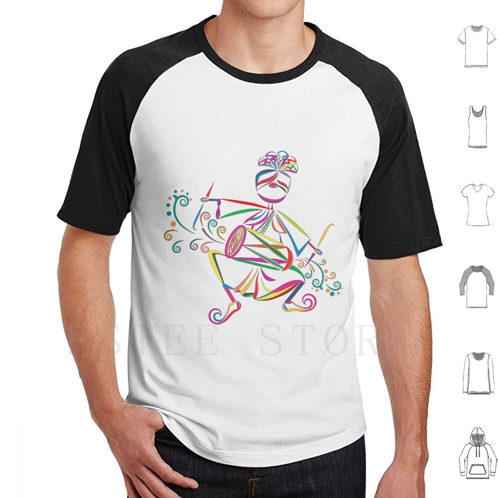 Musical Instrument In India - Dhol jogador t camisa diy tamanho