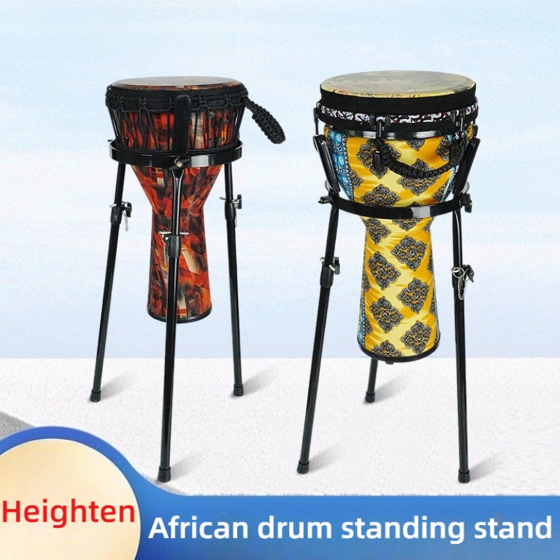Musical Instrument Djembe - Aumentar suporte de tambor africano ajustável,