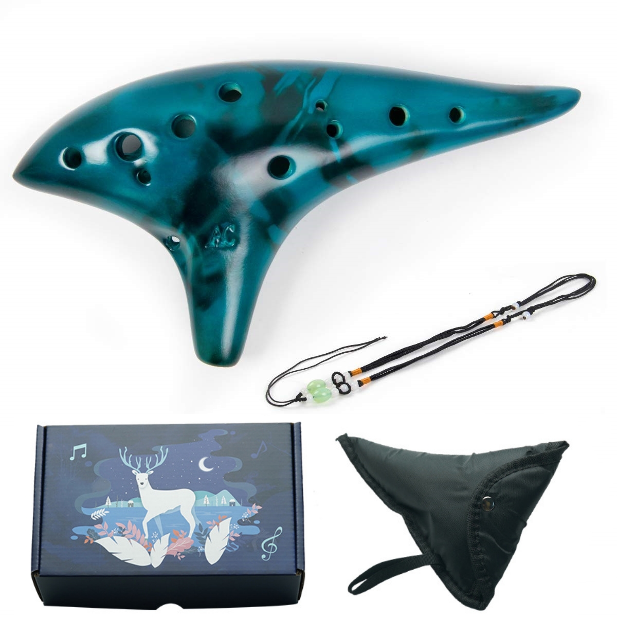 Alto C Cerâmica Ocarina Instru - Song With Musical Instrument avaliação e preço