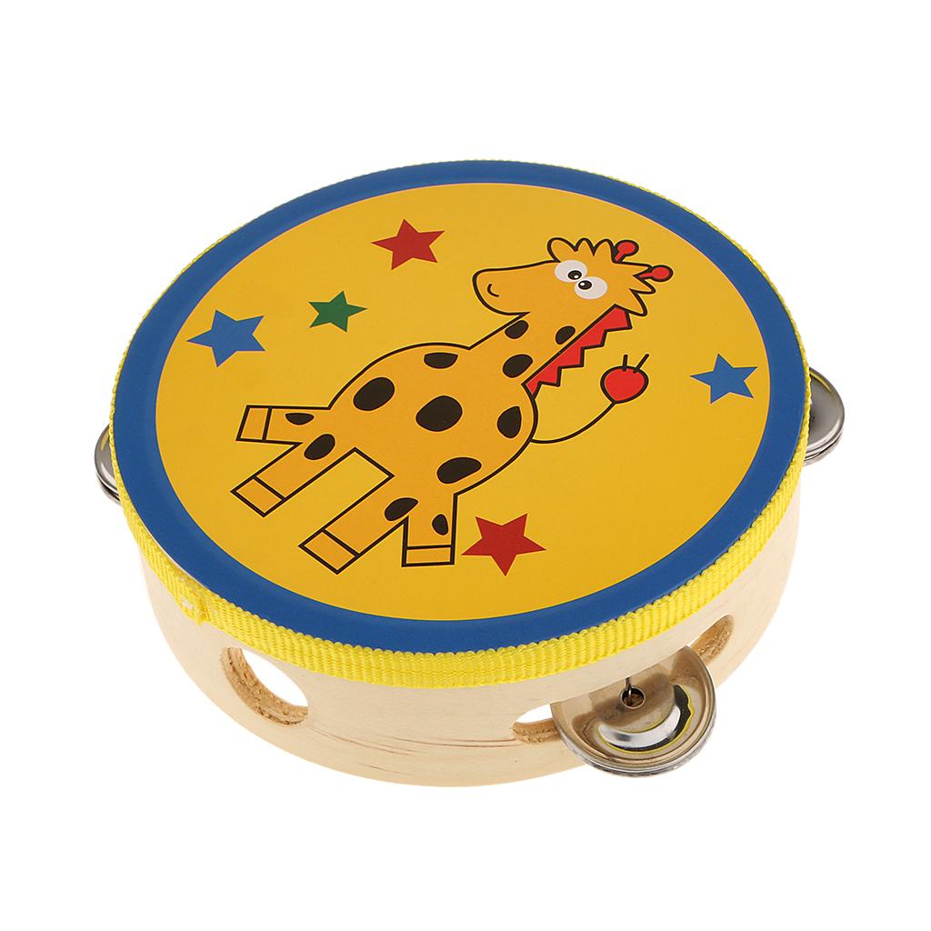 Tambor de Madeira Pequeno, Ins - Tambourine Hand Drum avaliação e preço