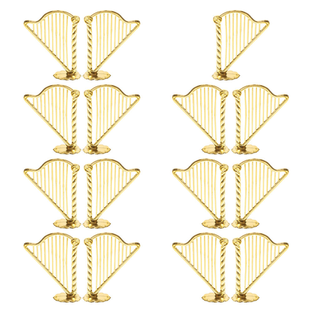 15 Peças de Harpa Miniatura pa - Musical Instrument Xmas Ornaments avaliação e preço