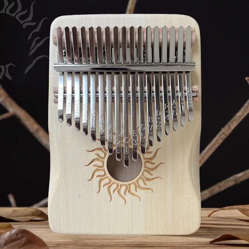 Kalimba de 17 Teclas em Madeir - Musical Instrument Easy To Learn For Adults avaliação e preço