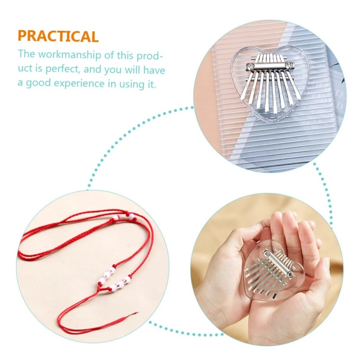 Miwayer 8 teclas mini kalimba  - Musical Instrument Sounds avaliação e preço