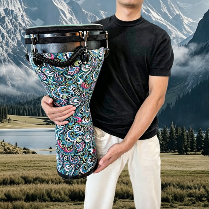 Tambor Africano Portátil de 12 - Musical Instrument Djembe avaliação e preço