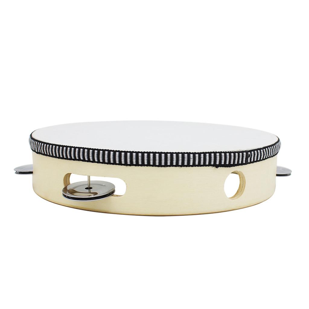 Tambor de Madeira para Criança - Tambourine Hand Drum avaliação e preço