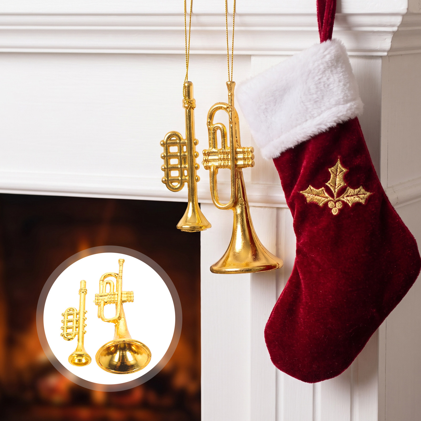 20 Peças de Mini Instrumentos  - Musical Instrument Xmas Ornaments avaliação e preço
