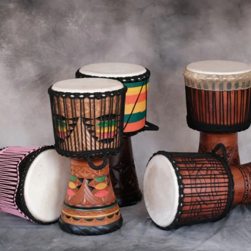 12 Polegada djembe mogno tambo - Musical Instrument Djembe avaliação e preço