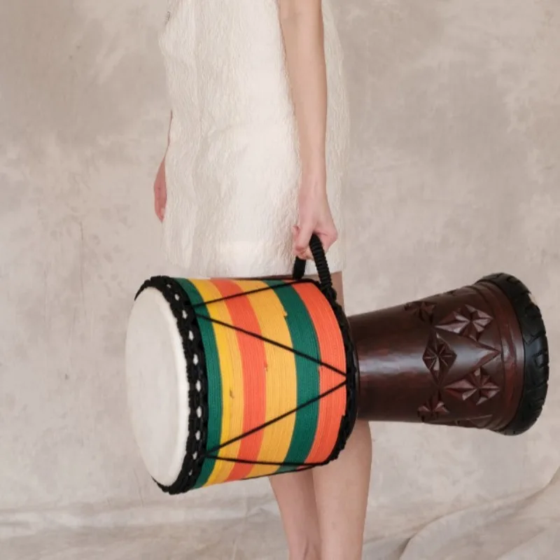 12 Polegada djembe mogno tambo - Musical Instrument Djembe avaliação e preço