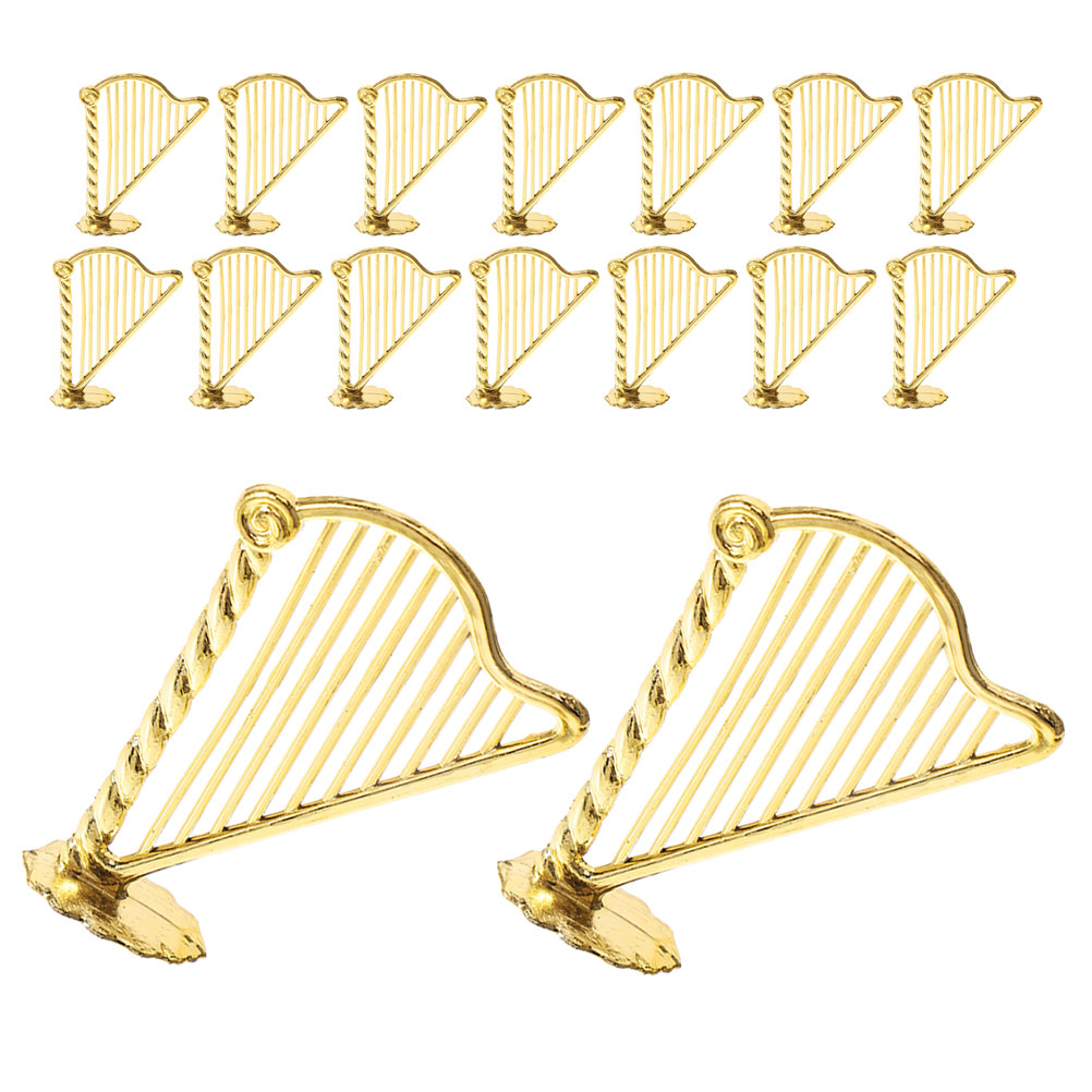 100 Peças Mini Harpa Decorativ - Musical Instrument Xmas Ornaments avaliação e preço