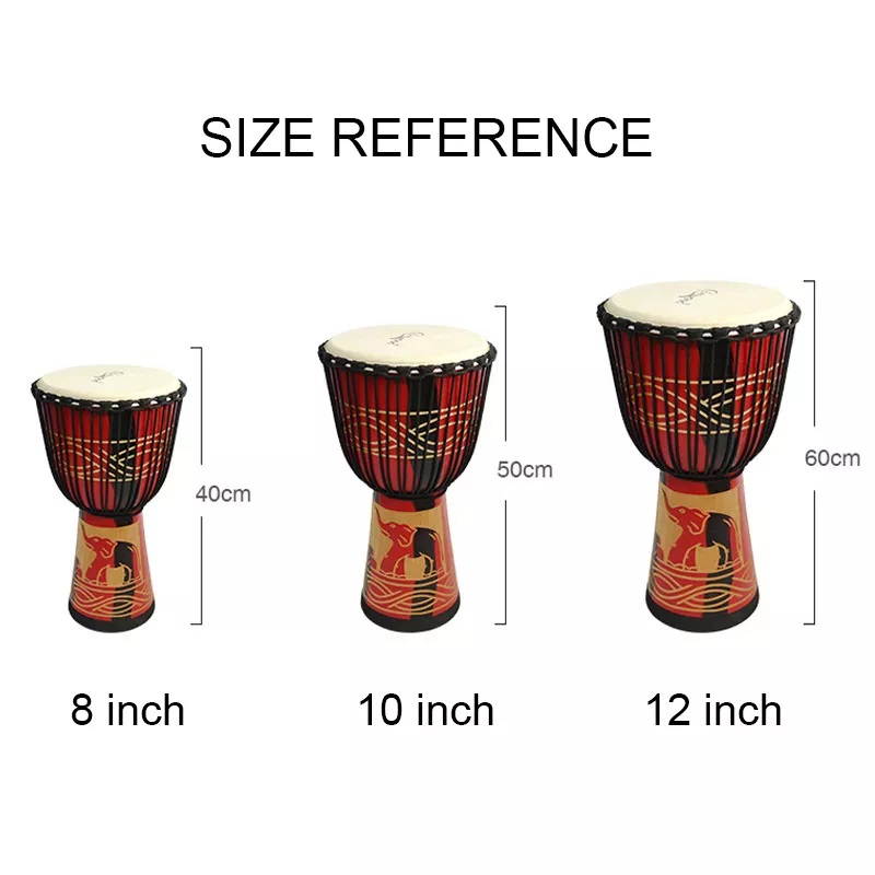 Tambor djembe africano de 12 p - Musical Instrument Djembe avaliação e preço
