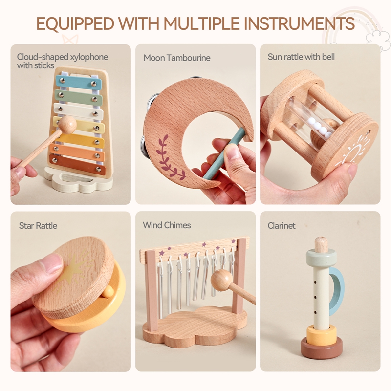 1 conjunto de instrumentos mus - Musical Instrument Harmonium avaliação e preço