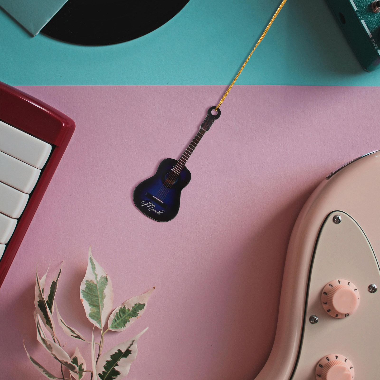 10 Peças de Mini Guitarras Dec - Musical Instrument Xmas Ornaments avaliação e preço