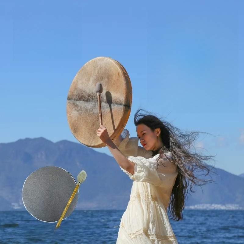 Tambor xamânico círculo pele d - Musical Instrument In India avaliação e preço