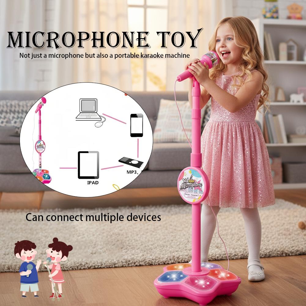Crianças microfone com suporte - Song With Musical Instrument avaliação e preço