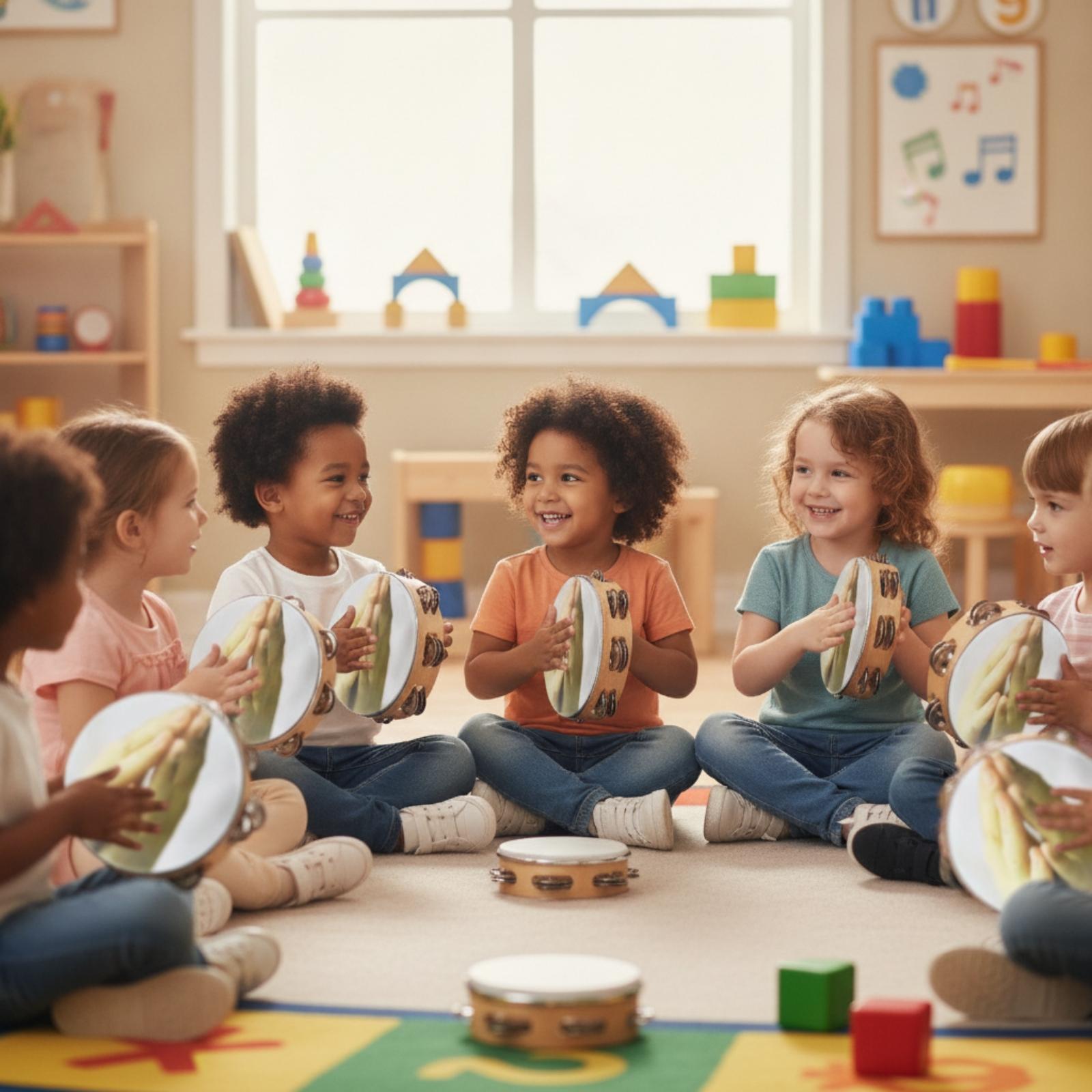 Tambor de Percussão Infantil e - Tambourine Hand Drum avaliação e preço